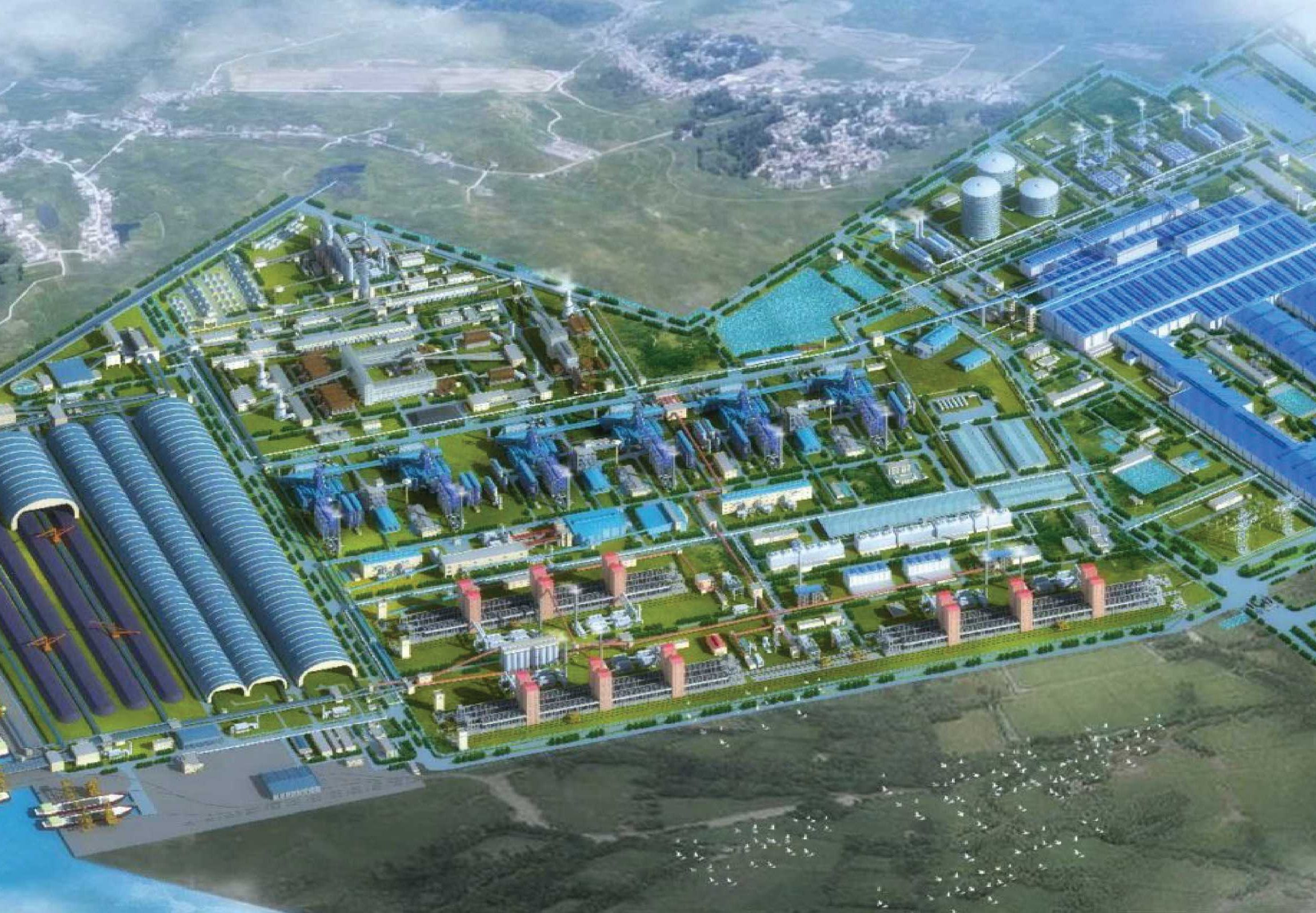 Khu liên hợp sản xuất gang thép Hòa Phát Dung Quất